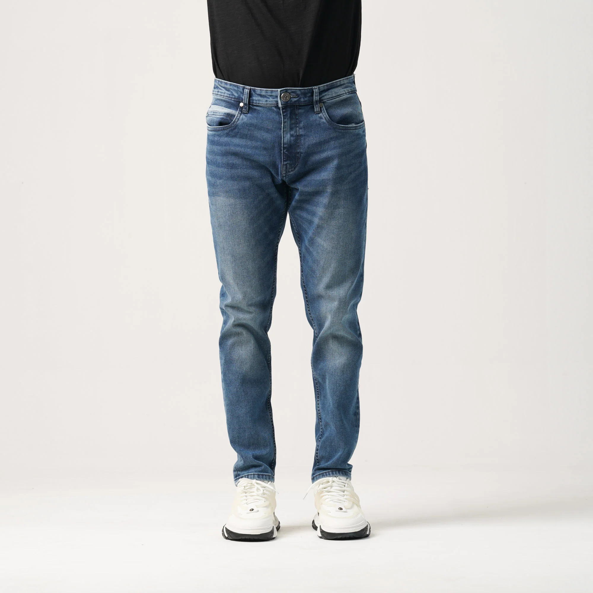 MENS DENIM LONG PANT-BLUE