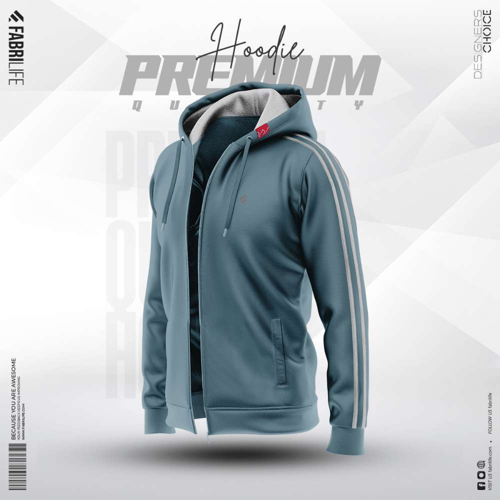 Mens Premium Hoodie Urban - Stormy Sea