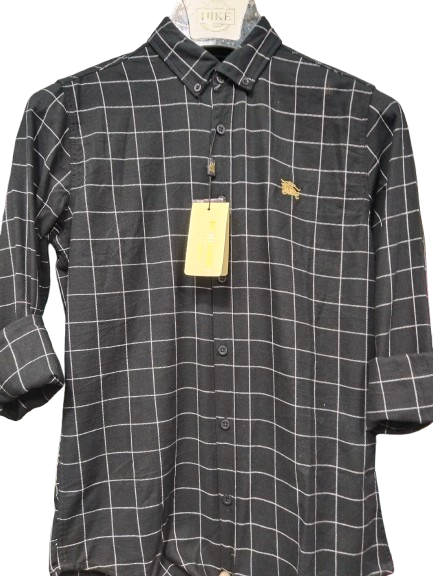 Black checkered shirt